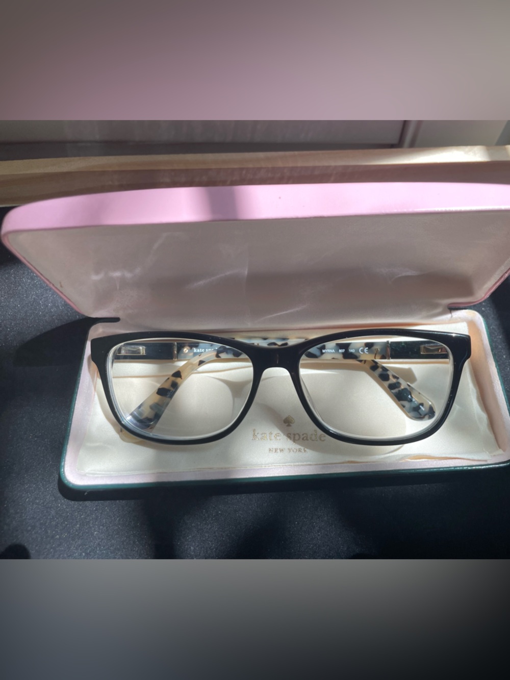 Kate Spade Myrna Eyeglass Frames Black & brown Tortoise